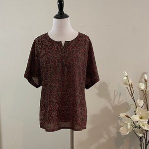 J Crew Speckled Drop Shoulder Blouse